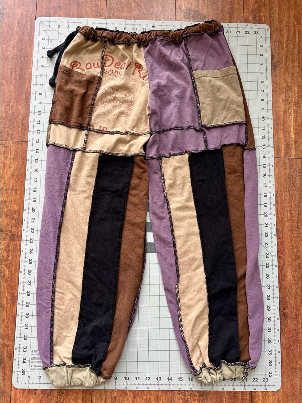 Juju Gear Handmade Upcycled Patchwork T-Shirt Jogger Pants Unisex O/S